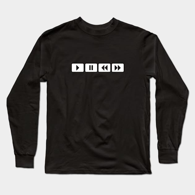 Music Controls Long Sleeve T-Shirt by T's & T's